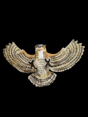 2006 Safari Ltd. Great Horned Owl Wings Of The World 5.5