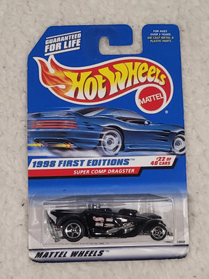 1998 Hot Wheels First Editions #22 of 40 Super Comp Dragster #655 Car NEW