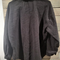 Women's Peanuts Fleece Button Up Embroidered Black Soot XL (16/18) Shacket EX