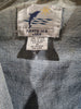 Earth Sea & Sky Vintage Medium Denim Leopard Blue Safari Patchwork Jacket