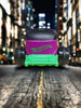 2016 McDonalds DC Universe Hot Wheels Joker Purple/Green Pullback Plastic Car