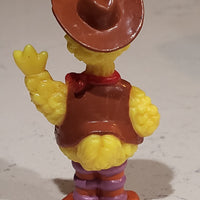Sesame Street Cowboy Sheriff 3.25" Big Bird Waving Toy Jim Hensen Productions JHP