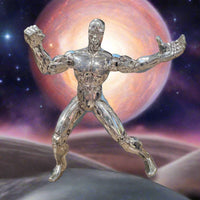 1997 Toybiz Marvel Cosmic Power Blasts 5" Silver Surfer Action Figure
