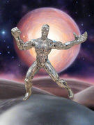 1997 Toybiz Marvel Cosmic Power Blasts 5" Silver Surfer Action Figure