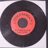 Jimmy Dean I Won't Go Hunting With You Jake / Big Bad John 45rpm Record 1961 Country