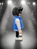 1992 Geobra Man Rock Star Z on Shirt Blue Vest Elvis Style Hair Vintage Playmobil Toy