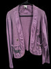 Vintage Viva City USA Purple Cat Themed Small Cotton Jacket Sweater With Pockets