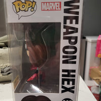 Funko Pop Marvel Infinity Warps Hot Topic Exclusive Weapon Hex #865 w/Case