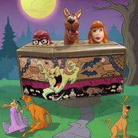 1996 Burger King Scooby-Doo Scooby/Daphne/Velma Pullback Rolling Coffin Toy