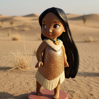 Walt Disney Animators Collection 3" Toddler Pocahontas Glitter Dress Variant Figure