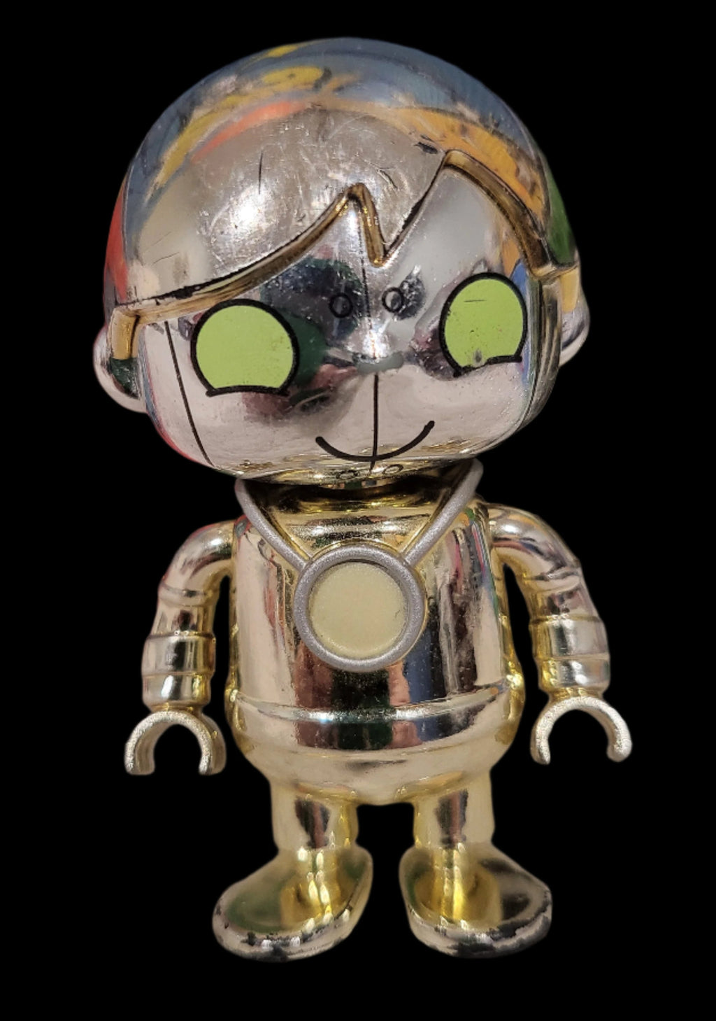 Ryans World 3" Gold Silver Glow in the Dark Emblem Mystery Bag Robo Ryan Figure