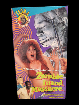 Zombie Island Massacre Troma Video Universe Films VHS Horror 1984