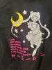 Sailor Moon Naoko Takeuchi Black Crewneck Pullover Sweatshirt Size Small S Anime