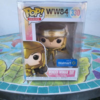 Funko Pop! DC Heroes WW84 Wonder Woman Golden Armor #330 Walmart Exclusive w/Case