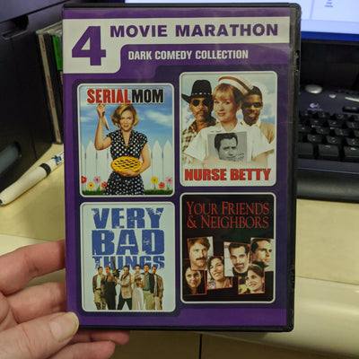 4 Movie Marathon Dark Comedy Collection 2 DVD Set - Nurse Betty & More