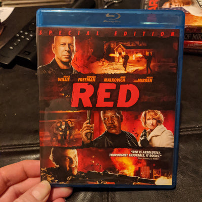 Red Blu-Ray Special Edition DVD - Bruce Willis Helen Mirren Morgan Freeman