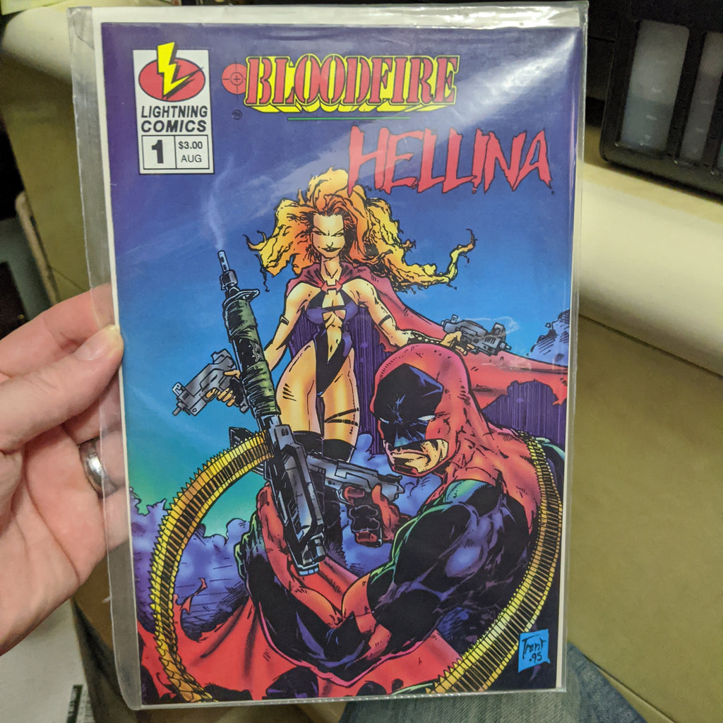 Bloodfire Hellina #1 - Lightning Comics (Cover 1D Blue Edition) 1995