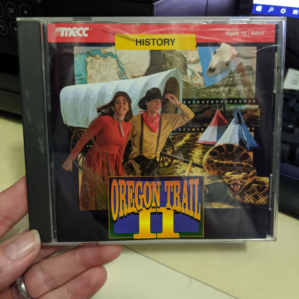 MECC Oregon Trail II Windows PC Macintosh Video Game CD Vintage Version 1.31