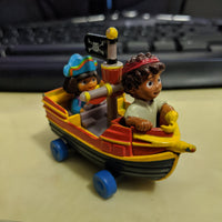 2007 Learning Curve Viacom Nickelodeon Dora the Explorer & Diego Pirate Ship Boat