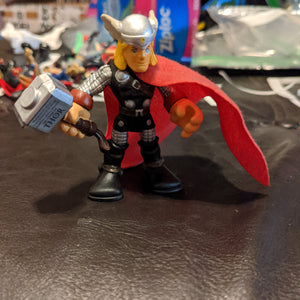 Playskool Super Hero Squad Thor with Inscription on Mjolnir Action Figure
