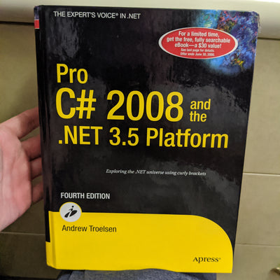 Pro C# 2008 and the .Net 3.5 Platform Hardcover Reference Book 4th Edition 2007