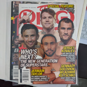Ring Magazine Boxing - 2015 Issues with no labels - Choose From Drop-Down List