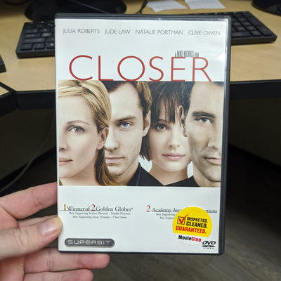 Closer Superbit DVD - Julia Roberts Jude Law Natalie Portman Clive Owen Romance