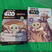 Star Wars the Mandalorian TWO Colortivity Books Disney