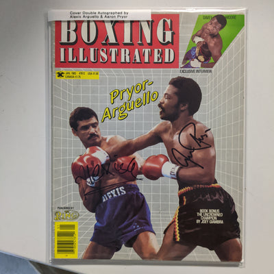 Boxing Illustrated Jan 83 Aaron Pryor/Alexis Arguello Autographed