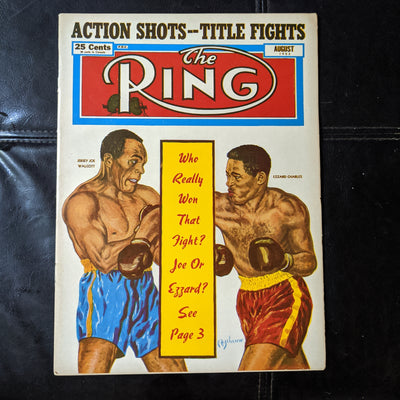 Ring Boxing Magazine August 1952 Jersey Joe/Charles HIGH GRADE