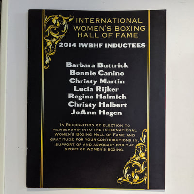 Boxing Program - 2014 International Women's Boxing Hall of Fame Ceremony IWBHF