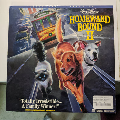 Walt Disney Homeward Bound II Lost in San Francisco Laserdisc Blockbuster Sticker