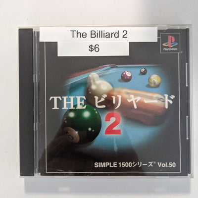 Playstation 1 PS1 JAPAN - The Billiard 2 Simple 1500 vol. 50 Pool Videogame Game