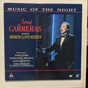 Jose Carreras Sings Andrew Lloyd Webber Music of the Night Laserdisc