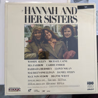 Hannah And Her Sisters Laserdisc - Woody Allen Mia Farrow Michael Caine