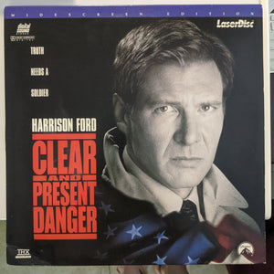 Clear And Present Danger 2 Disc Widescreen Ediiton Laserdisc Harrison Ford