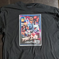 Black Gildan XL "They Live" themed T-Shirt