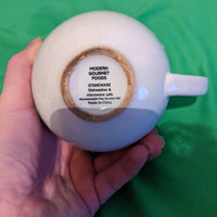 Godiva Belgium 1926 White Large Hot Chocolate / Coffee Stoneware Mug 16oz
