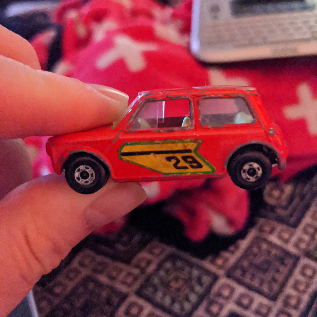 Matchbox 29 Racing Mini 1970 Matchbox Lesney Superfast Racing Mini Cooper #29 Red Die-Cast Car ...