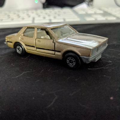 1979 Matchbox Lesney Superfast #55 Ford Cortina Gold/White w/ Hitch Die-Cast Car