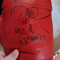 RARE Signed Everlast Boxing Glove David Tua "Samoan Beast" w/Personalized Plate