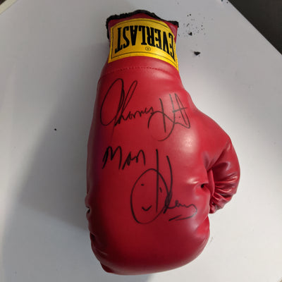 Signed Everlast Boxing Glove - Thomas Hit Man Hearns with Smiley Face