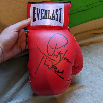 Signed Everlast Boxing Glove - Pinklon Thomas - Former 2x Heavyweight Champion