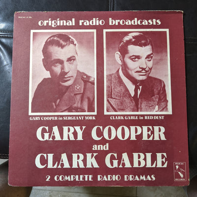 Gary Cooper & Clark Gable 2 Complete Radio Dramas LP-106 Record (1973) Pelican