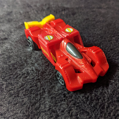2016 Hot Wheels McDonald's DC Superheroes Flash Red/Yellow Race Car
