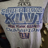 NFL Team Apparel Super Bowl XLVI New York Giants Champions T-Shirt LARGE Grey