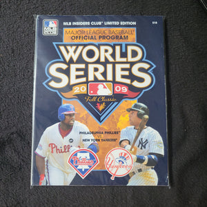 2009 World Series Offical Program Yankees vs Phillies