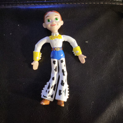 1999 Walt Disney Toy Story 2 Bendee Rubber Action Figure - Jessie (No Hat) Rare