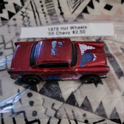 1975 Hot Wheels Red 1955 Chevy Die-Cast Car (Some Paint Loss)