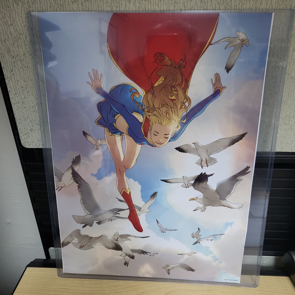 Joshua Middleton DC Comics Flying Supergirl Super Girl Art Print 10"x14" Poster